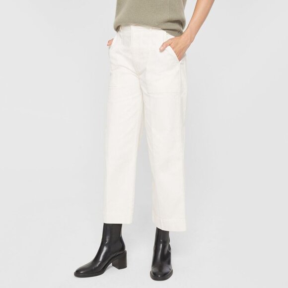 NWT Club Monaco Utility Pant in Ivory, size 8 - Picture 1 of 10